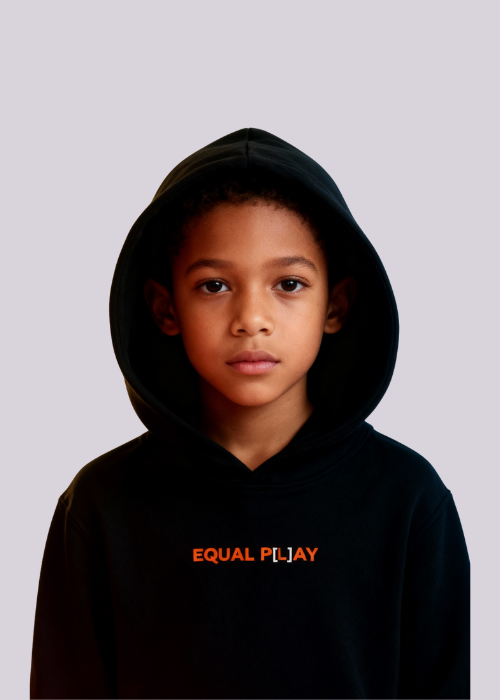 kids equal p[l]ay hoodie